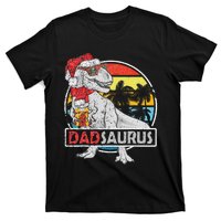 Dad Saurus T Rex Dinosaur Family Matching Xmas Christmas  T-Shirt