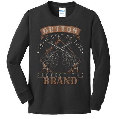 Dutton Station Tours Protect Sarcastic Saying Kids Long Sleeve Shirt