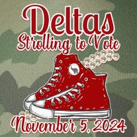 Deltas Strolling To Vote November 5 2024 Chucks And Pearls Legacy Tie Dye Trucker Hat