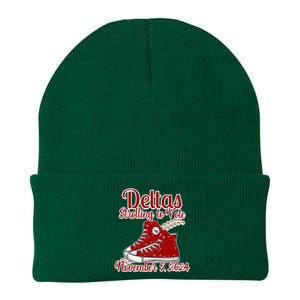 Deltas Strolling To Vote November 5 2024 Chucks And Pearls Knit Cap Winter Beanie