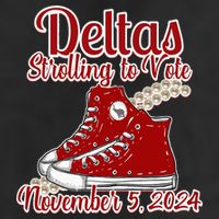 Deltas Strolling To Vote November 5 2024 Chucks And Pearls Cool Comfort Performance Bucket Hat