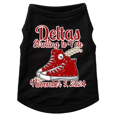 Deltas Strolling To Vote November 5 2024 Chucks And Pearls Doggie Tank