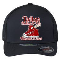 Deltas Strolling To Vote November 5 2024 Chucks And Pearls Flexfit Unipanel Trucker Cap