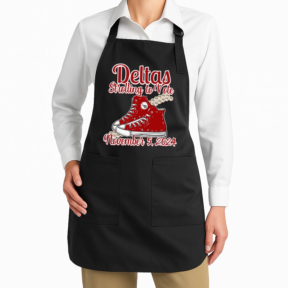 Deltas Strolling To Vote November 5 2024 Chucks And Pearls Apron