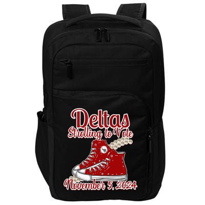 Deltas Strolling To Vote November 5 2024 Chucks And Pearls Impact Tech Backpack