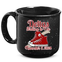 Deltas Strolling To Vote November 5 2024 Chucks And Pearls 15oz Campfire Ceramic Mug