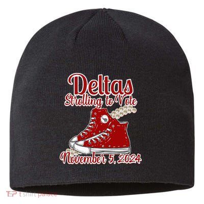 Deltas Strolling To Vote November 5 2024 Chucks And Pearls Sustainable Beanie