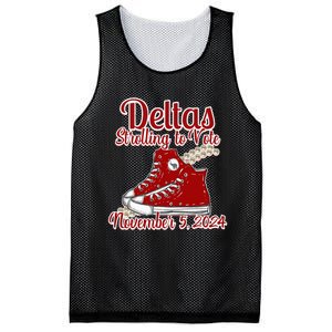 Deltas Strolling To Vote November 5 2024 Chucks And Pearls Mesh Reversible Basketball Jersey Tank