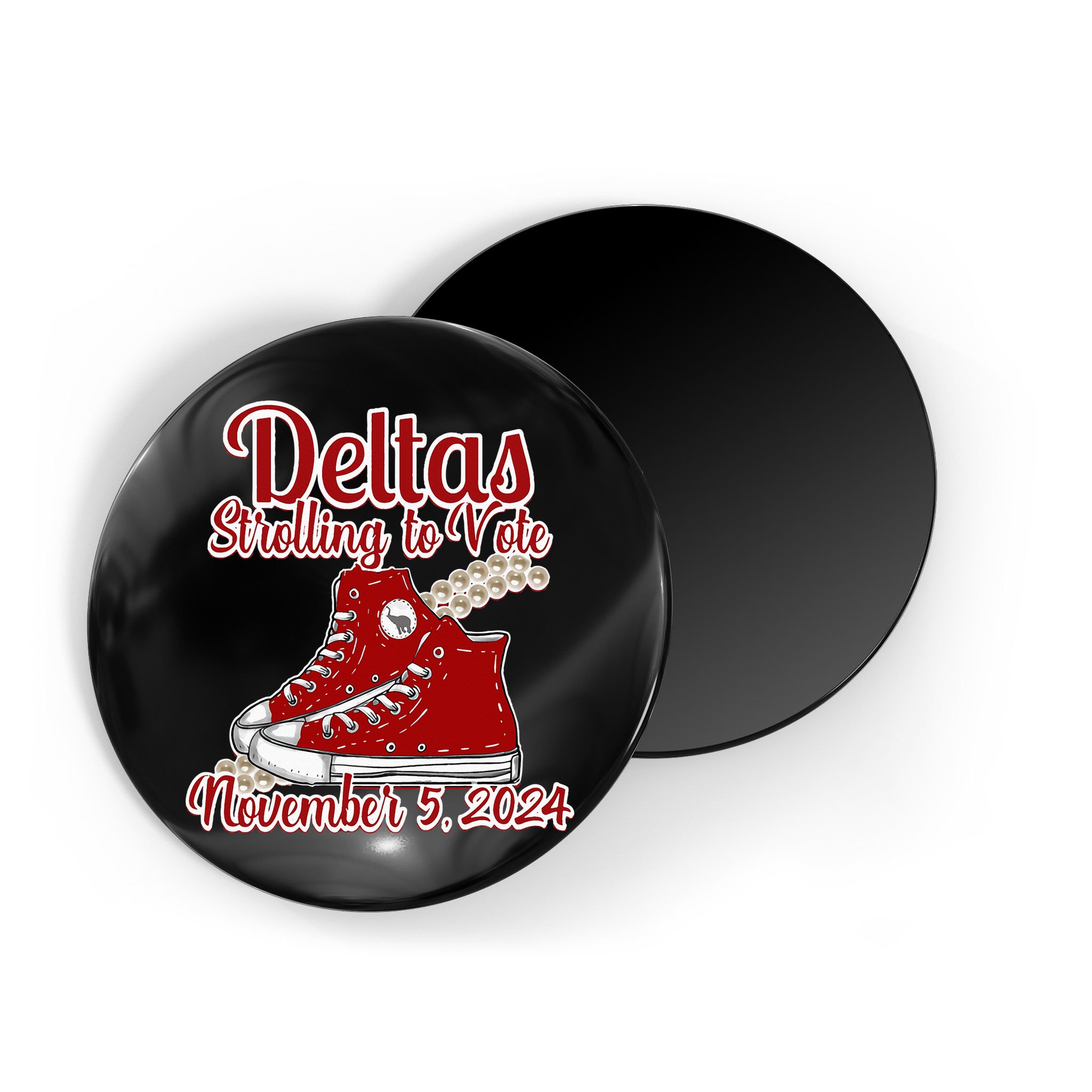 Deltas Strolling To Vote November 5 2024 Chucks And Pearls Magnet