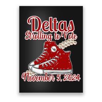 Deltas Strolling To Vote November 5 2024 Chucks And Pearls Poster