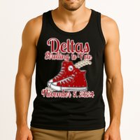 Deltas Strolling To Vote November 5 2024 Chucks And Pearls Tank Top