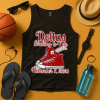 Deltas Strolling To Vote November 5 2024 Chucks And Pearls Tank Top