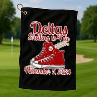 Deltas Strolling To Vote November 5 2024 Chucks And Pearls Golf Towel