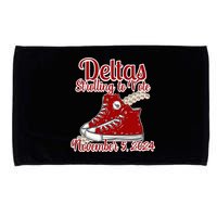 Deltas Strolling To Vote November 5 2024 Chucks And Pearls Microfiber Hand Towel