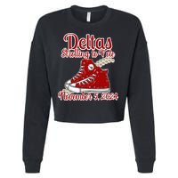 Deltas Strolling To Vote November 5 2024 Chucks And Pearls Cropped Pullover Crew