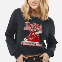 Deltas Strolling To Vote November 5 2024 Chucks And Pearls Cropped Pullover Crew