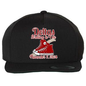 Deltas Strolling To Vote November 5 2024 Chucks And Pearls Wool Snapback Cap