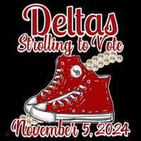 Deltas Strolling To Vote November 5 2024 Chucks And Pearls Zip Tote Bag