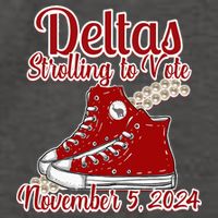 Deltas Strolling To Vote November 5 2024 Chucks And Pearls Vector Backpack