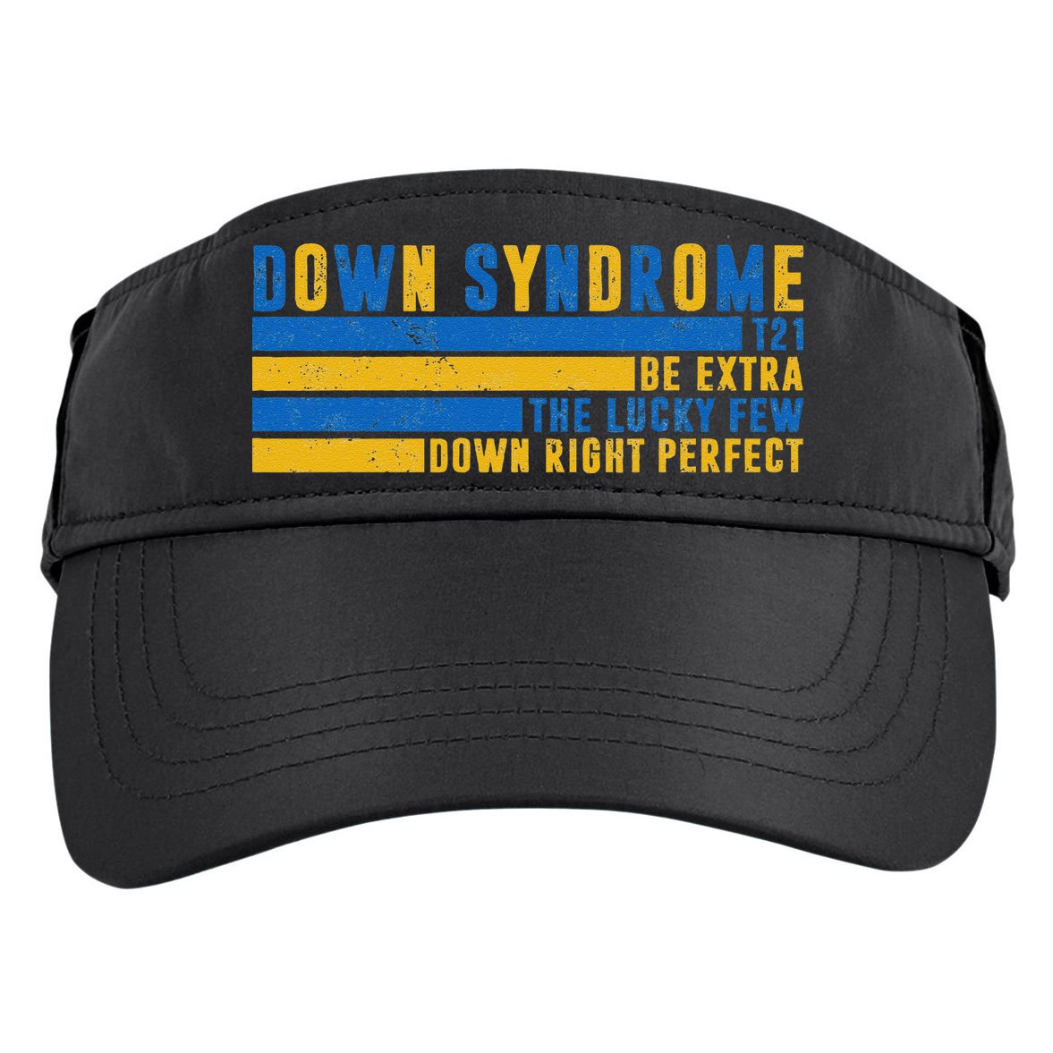 Down Syndrome T21 Be Extra The Lucky Few Down Right Perfect Adult Drive Performance Visor