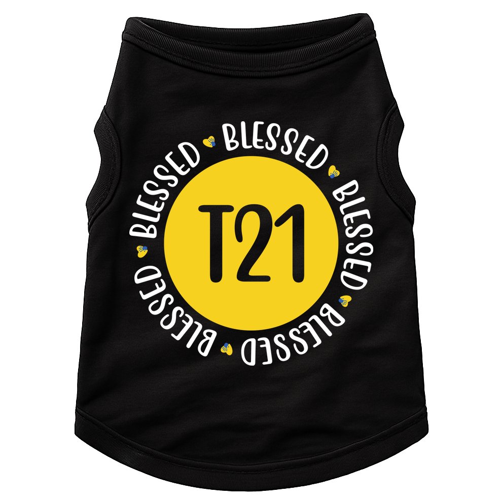 Down Syndrome T21 Blessed Awareness Doggie Tank