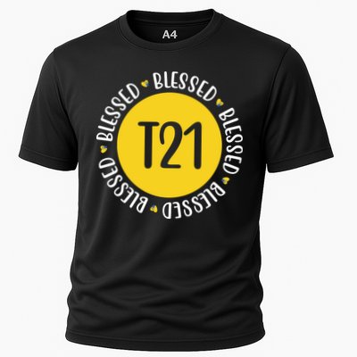 Down Syndrome T21 Blessed Awareness Performance Shirt