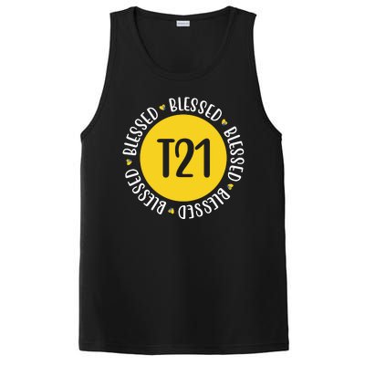 Down Syndrome T21 Blessed Awareness PosiCharge Competitor Tank