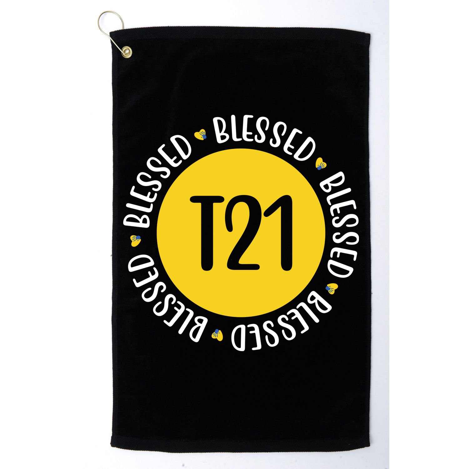 Down Syndrome T21 Blessed Awareness Golf Towel