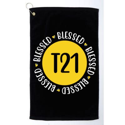 Down Syndrome T21 Blessed Awareness Platinum Collection Golf Towel