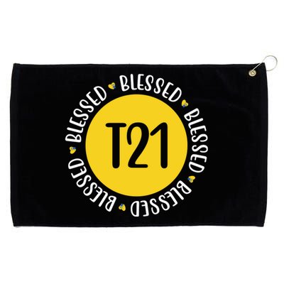 Down Syndrome T21 Blessed Awareness Grommeted Golf Towel