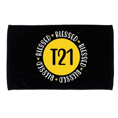 Down Syndrome T21 Blessed Awareness Microfiber Hand Towel