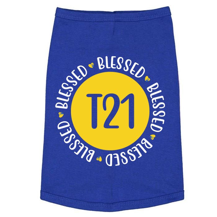 Down Syndrome T21 Blessed Awareness Doggie Tank