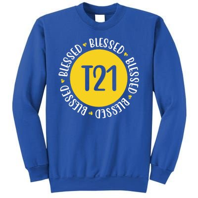 Down Syndrome T21 Blessed Awareness Sweatshirt