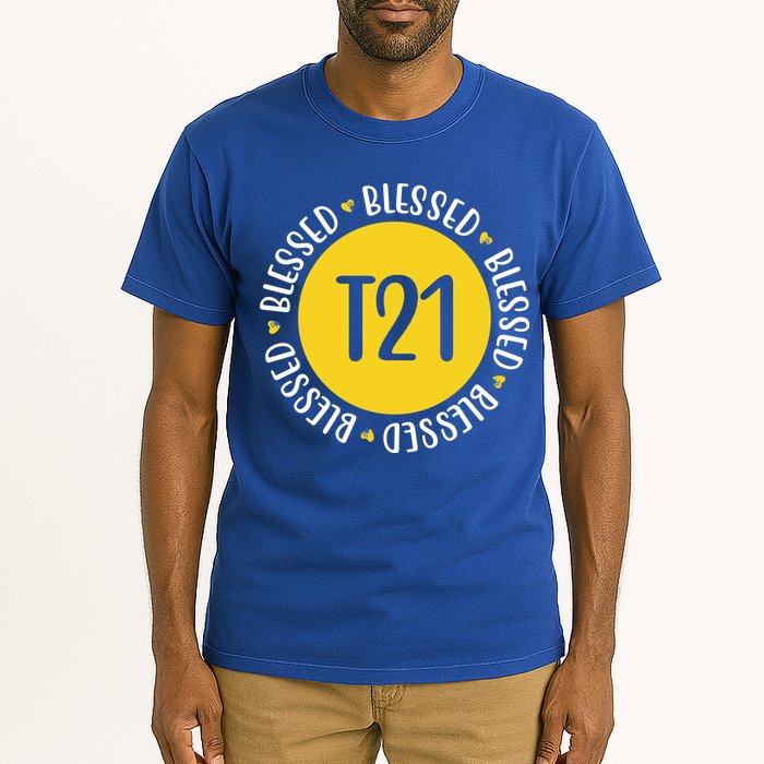 Down Syndrome T21 Blessed Awareness Tall T-Shirt