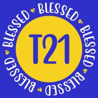 Down Syndrome T21 Blessed Awareness Tall T-Shirt