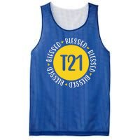 Down Syndrome T21 Blessed Awareness Mesh Reversible Basketball Jersey Tank