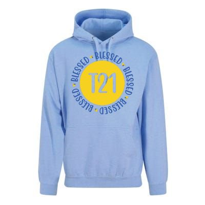 Down Syndrome T21 Blessed Awareness Unisex Surf Hoodie