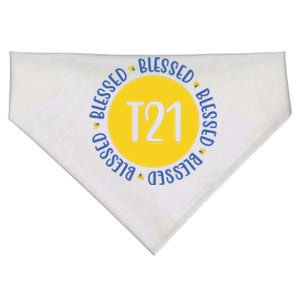 Down Syndrome T21 Blessed Awareness USA-Made Doggie Bandana