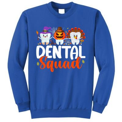 Dental Squad Tooth Dentist Thanksgiving Halloween Family Gift Sweatshirt