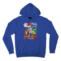 Dabbing Skeleton Turkey Christmas Tree Happy Hallothanksmas Gift Hoodie