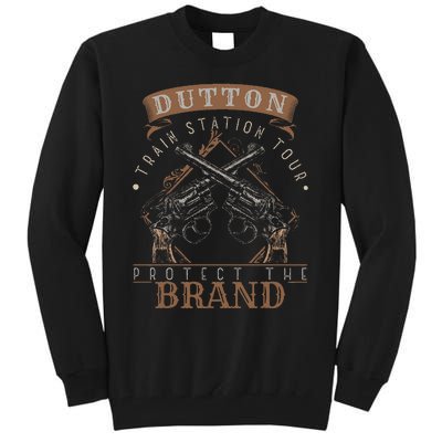 Dutton Station Tours Protect Sarcastic Saying Pun Gag Tall Sweatshirt