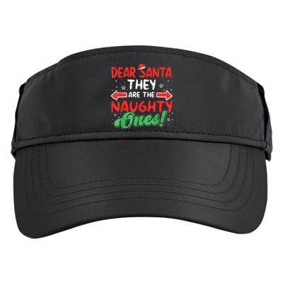 Dear Santa They Naughty Ones Christmas Xmas Adult Drive Performance Visor