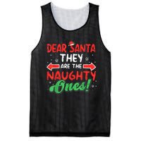 Dear Santa They Naughty Ones Christmas Xmas Mesh Reversible Basketball Jersey Tank