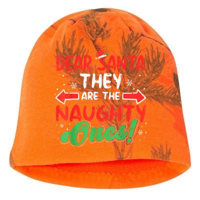 Dear Santa They Naughty Ones Christmas Xmas Kati - Camo Knit Beanie