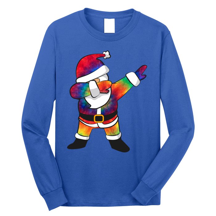 Dabbing Santa Tie Dye Christmas Long Sleeve Dab Long Sleeve Shirt