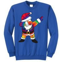 Dabbing Santa Tie Dye Christmas Long Sleeve Dab Sweatshirt