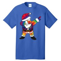 Dabbing Santa Tie Dye Christmas Long Sleeve Dab Tall T-Shirt