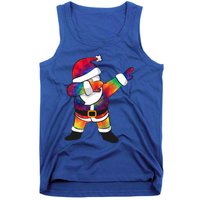 Dabbing Santa Tie Dye Christmas Long Sleeve Dab Tank Top