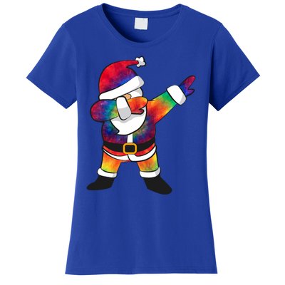 Dabbing Santa Tie Dye Christmas Long Sleeve Dab Women's T-Shirt