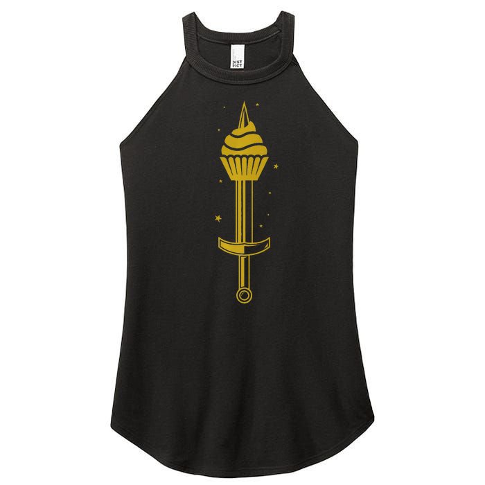 Dowser Series Tenth Anniversary Goldprinting Women's Perfect Tri Rocker Tank